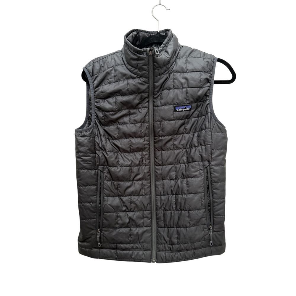 Patagonia Nano Puff Insulated Vest Mens XS Charcoal Grey Gorpcore Outdoor
